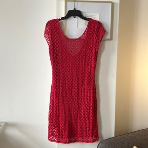 Free People Crochet Mini Dress